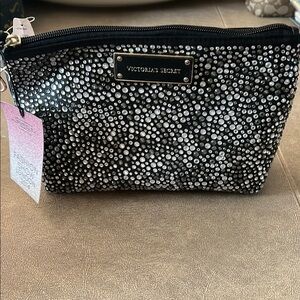 Victoria's Secret Black and Silver Studded Bag
